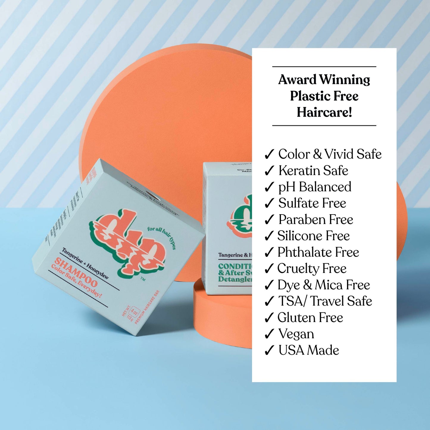 Dip Shampoo Bar: Color Safe, Everyday - Tangerine & Honeydew