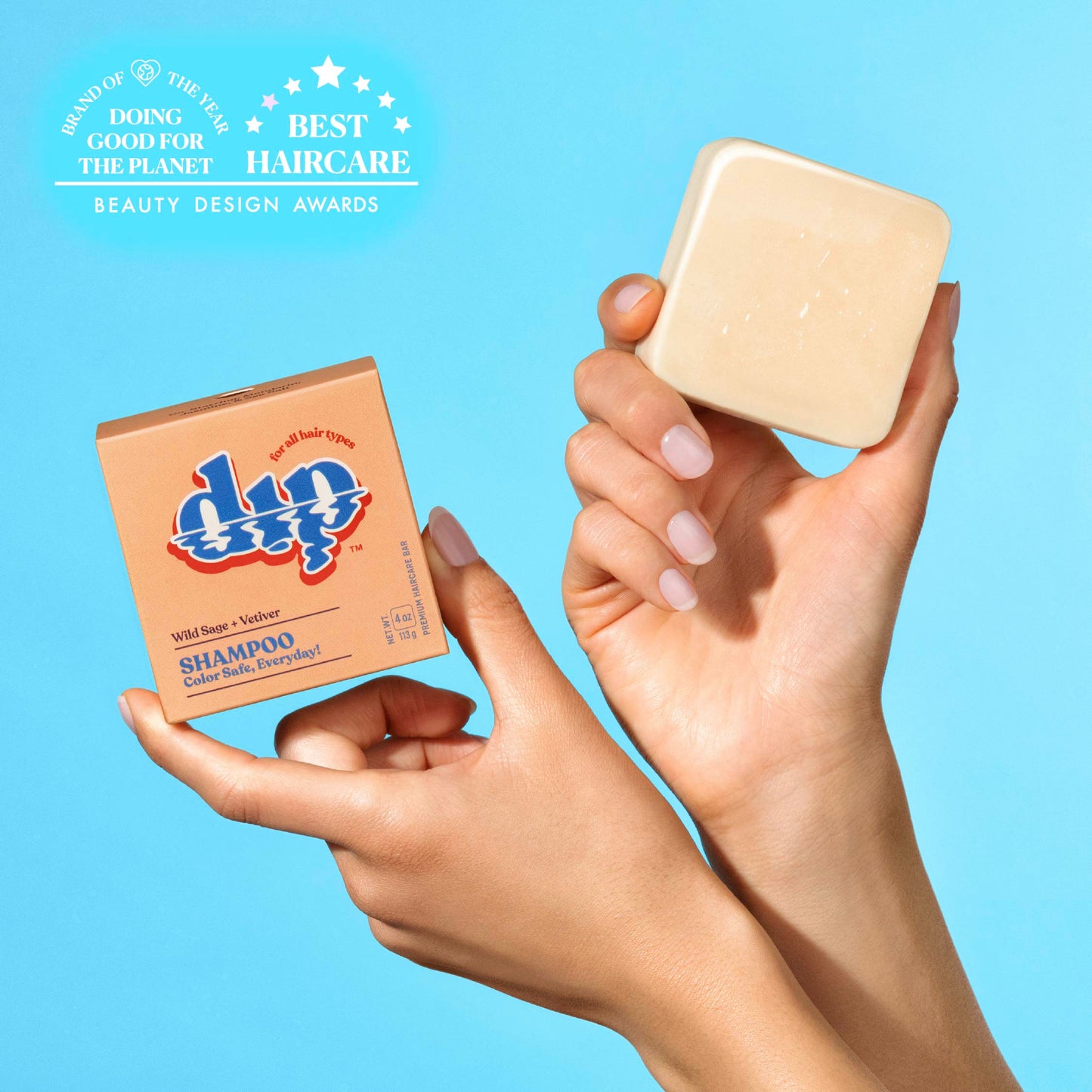 Dip Shampoo Bar: Color Safe, Everyday - Wild Sage & Vetiver