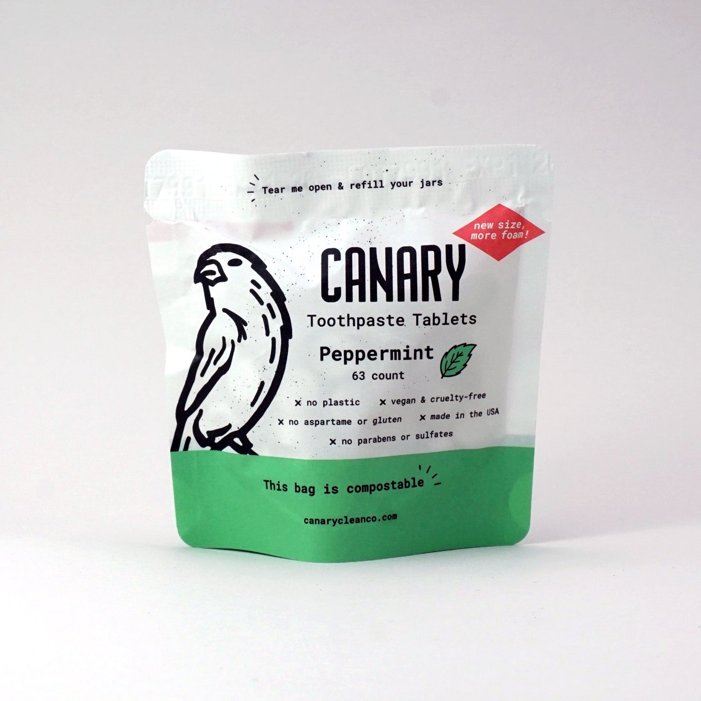 Peppermint Toothpaste Tablets | Plastic-Free | Nano Hydroxyapatite
