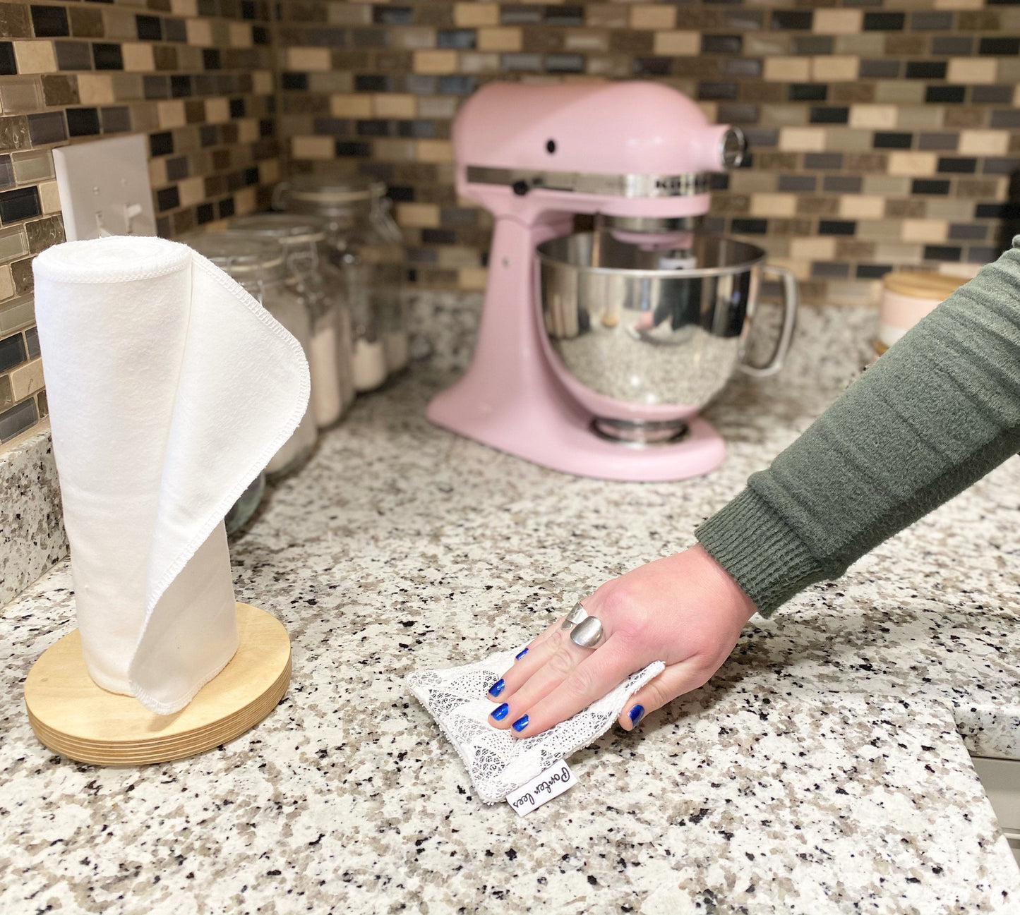 Washable Reusable Sponge--Surprise Print