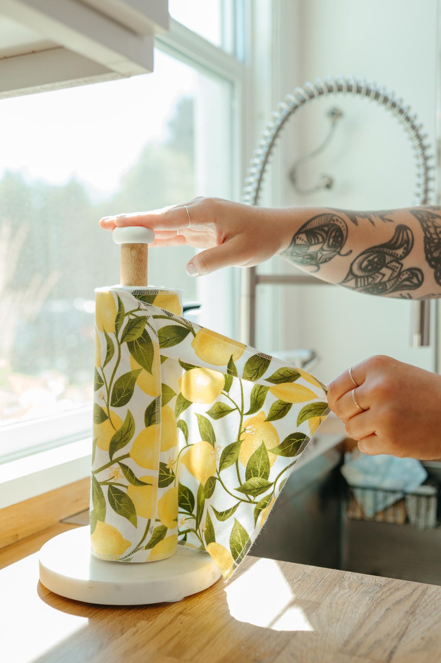 Reusable Paper Towels--Soft Florals