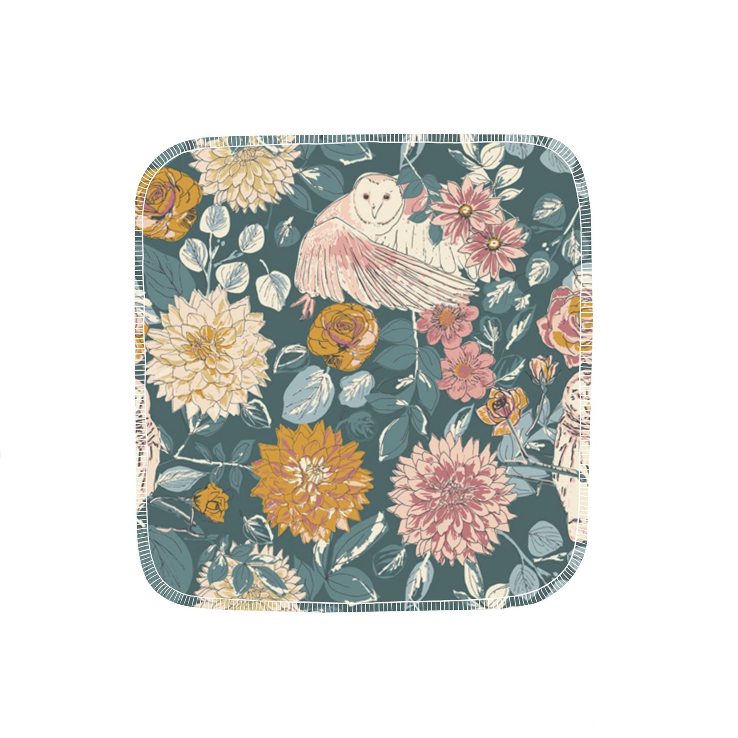 Reusable Paper Towels--Owl Things Floral