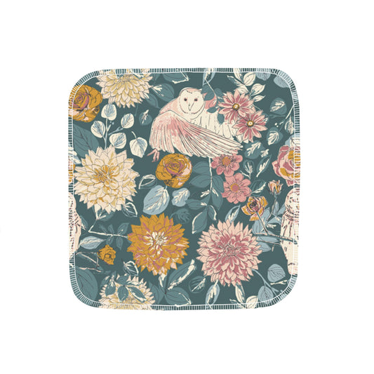 Reusable Paper Towels--Owl Things Floral
