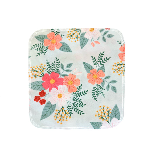 Reusable Paper Towels--Minty Florals