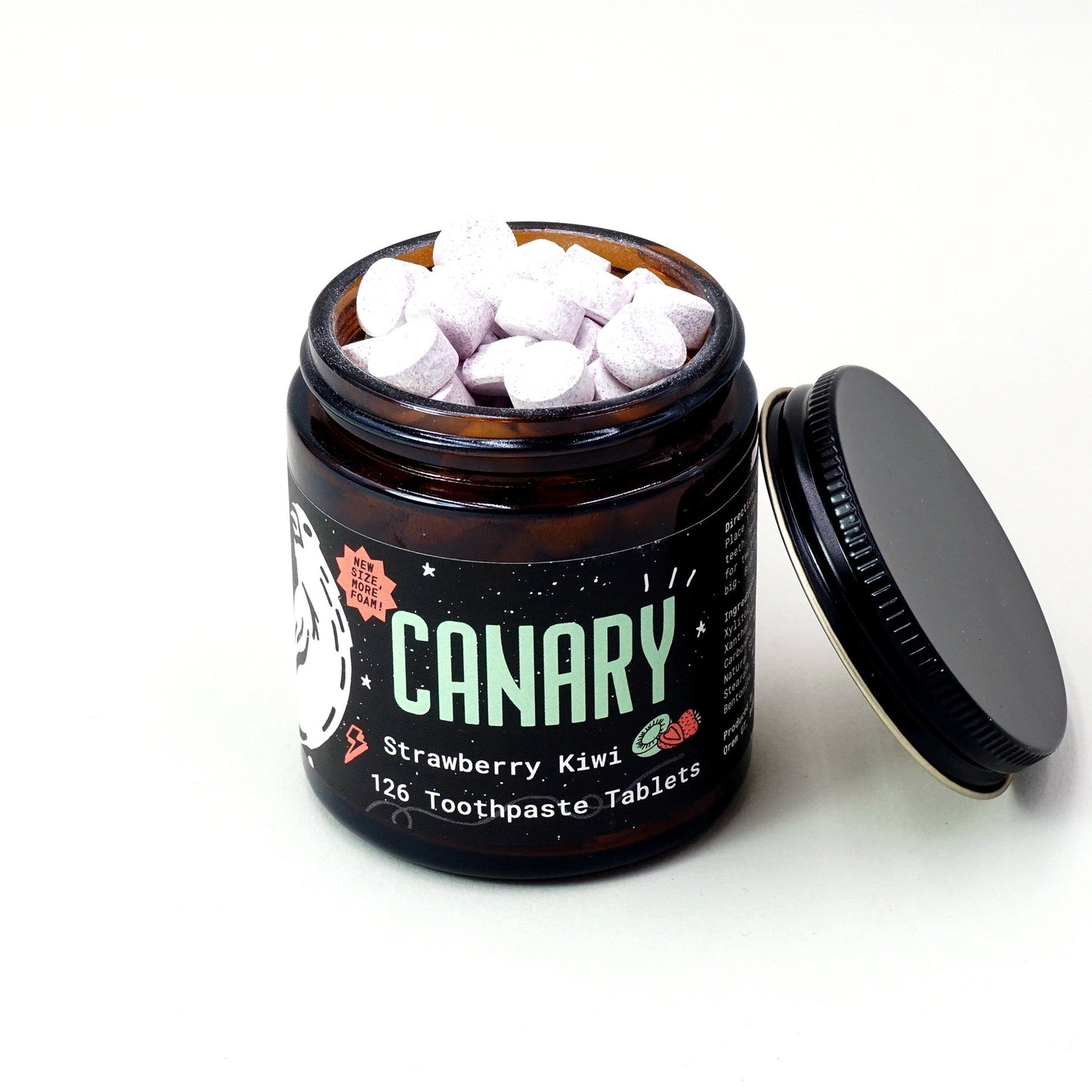 Strawberry + Kiwi Toothpaste Tablets | Plastic-Free | Kids Toothpaste Tablets with Nano Hydroxyapatite
