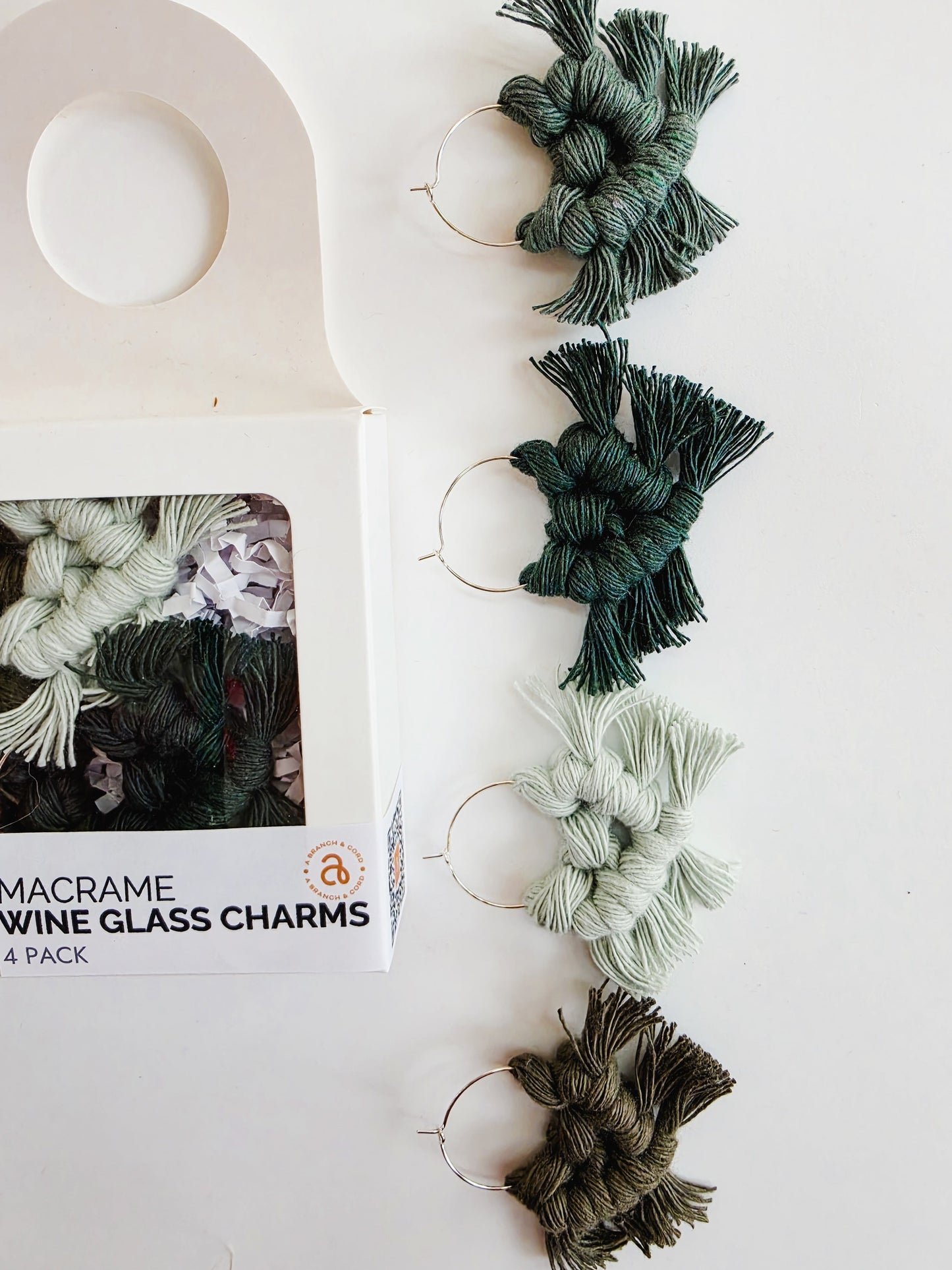 Macrame Wine Charms