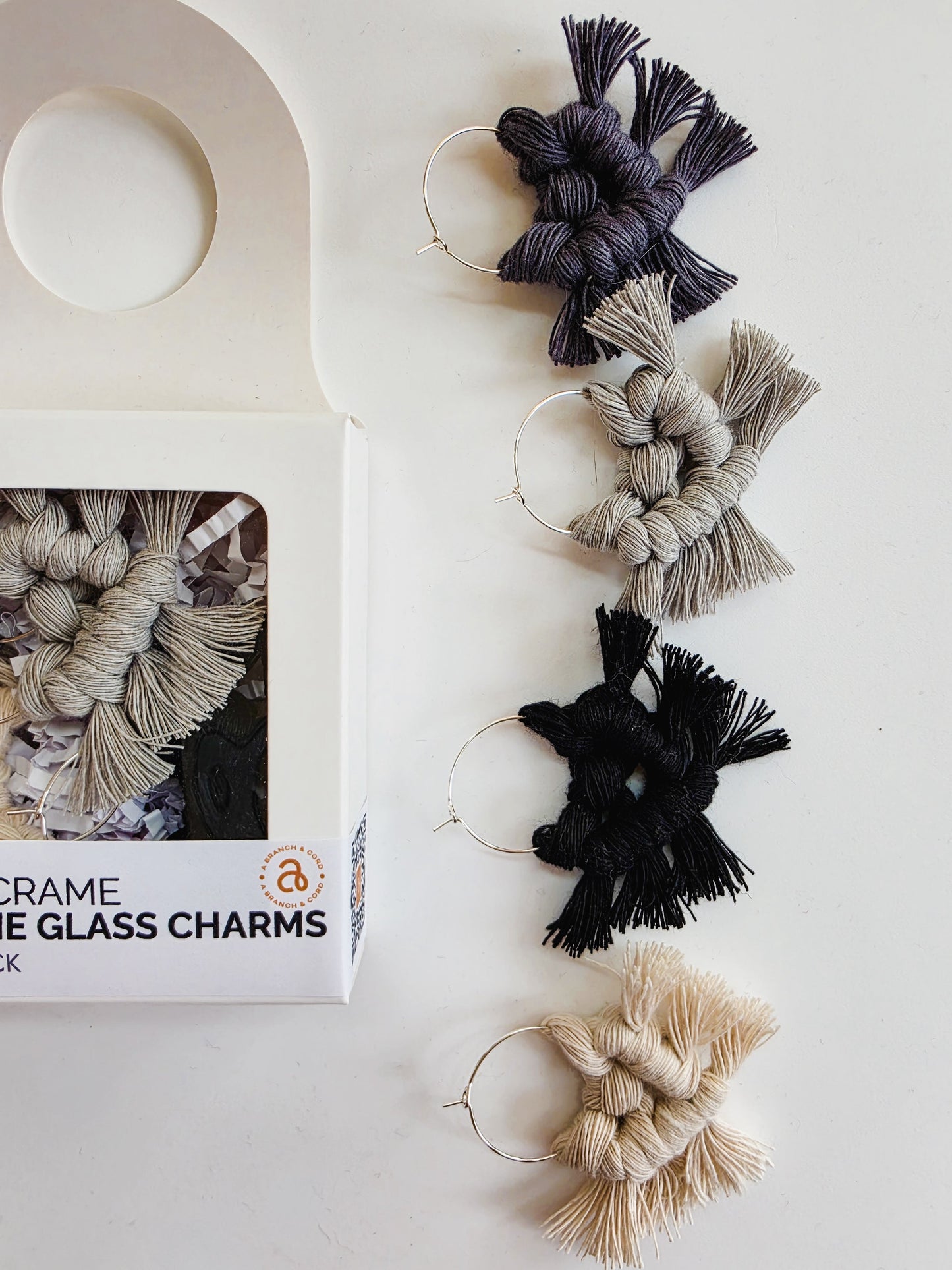 Macrame Wine Charms