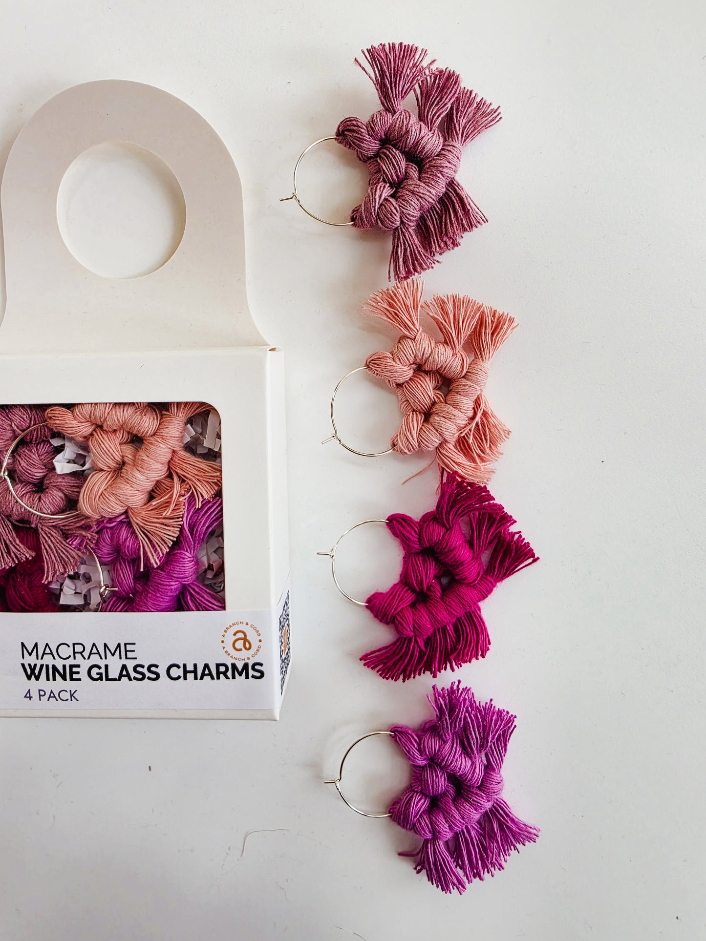 Macrame Wine Charms